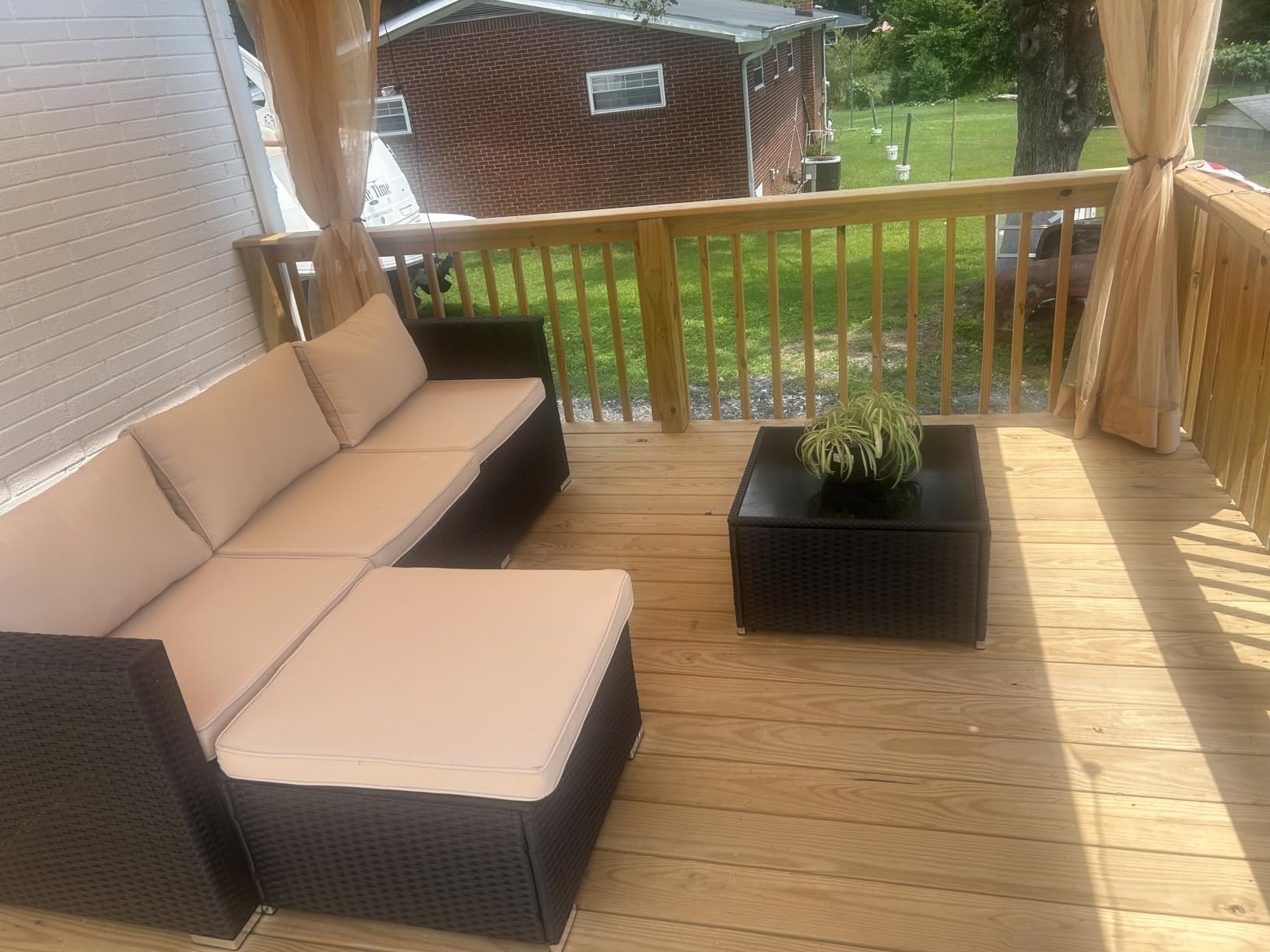 5-Piece Rattan Patio Furniture Set photo review