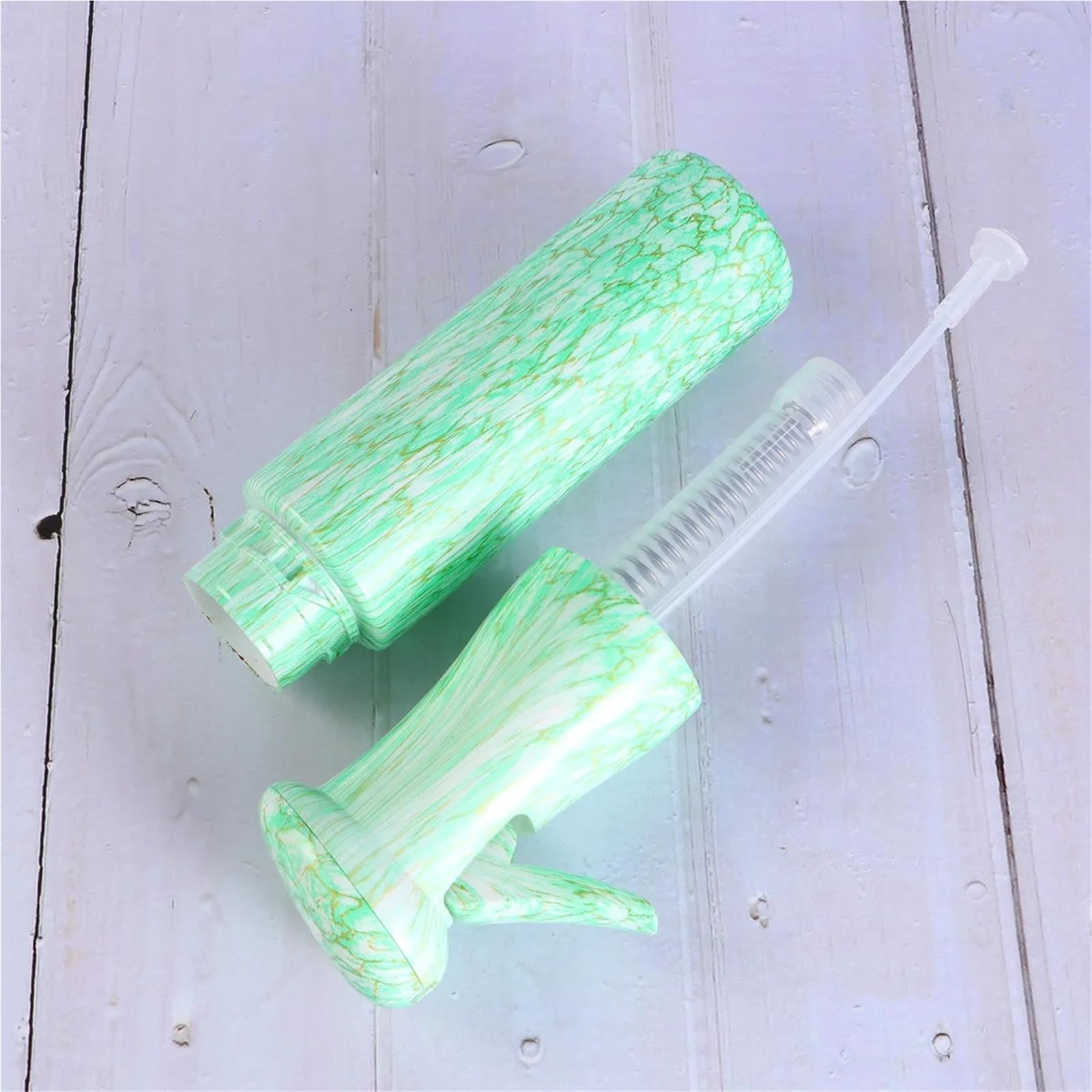 Pulverizador Agua Botella de spray recargable grano madera simulada | 1 limpiador de tóner for el hogar de viaje de 250 ml.