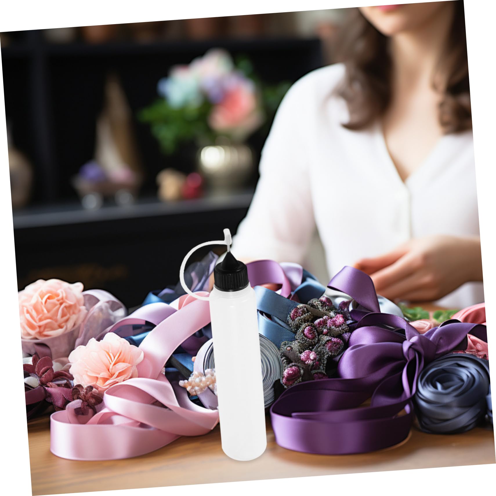Lurrose 50pezzi Bottiglie Applicatrici per Colla con Punta Fine di Flaconi per Artigianato e Modellismo per Precisione e Dettagli Progetti Creativi