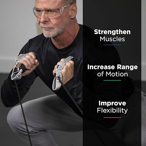 Miniatura 2 de THERABAND Tubos de resistencia, tubo elástico de látex profesional con asas duras, ejercicio, terapia física, pilates inferiores, entrenamientos en