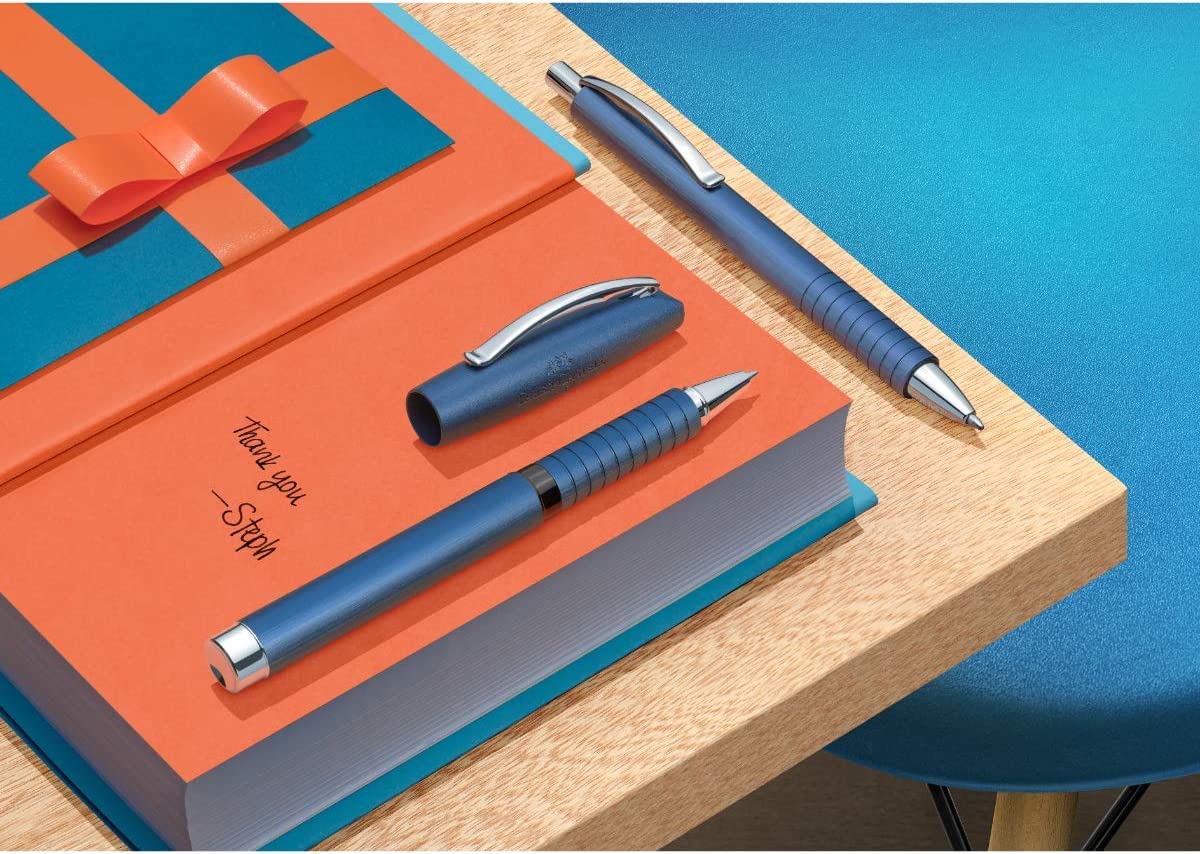 Faber-Castell - Tintenroller Essentio Aluminium Blau