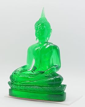 Amazon｜BUDDHO 翡翠仏像 誘惑を克服する仏像高さ7インチ 瞑想 座って