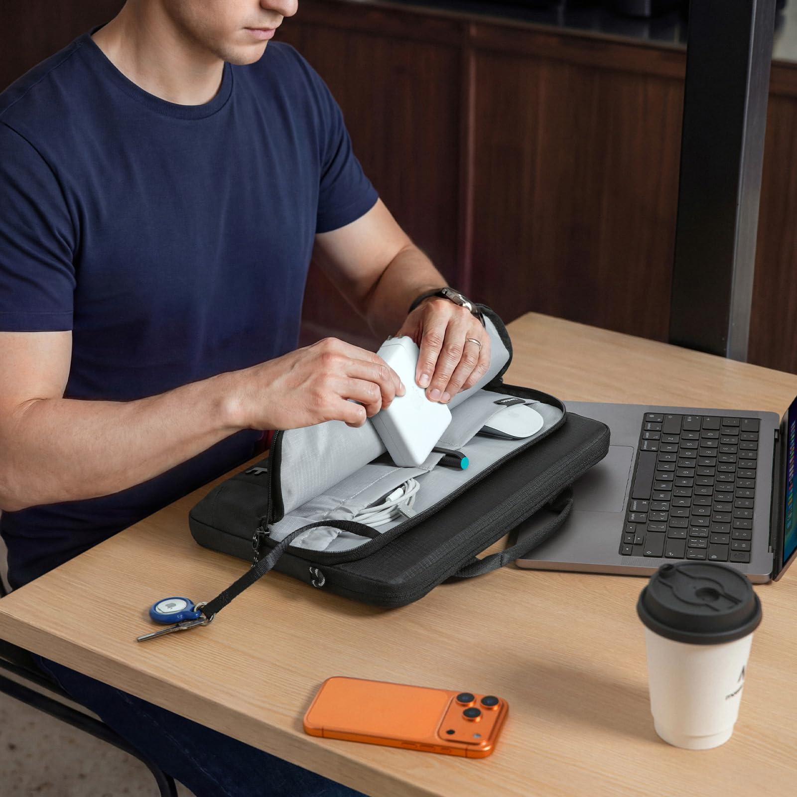 tomtoc Etui 360°, kompatybilne z 14 cali Acer, ASUS, Dell, HP, Lenovo Laptop Notebook Chromebook Ultrabook, komputer, wodoodporne, wszechstronna ochrona na laptopa, etui na laptopa
