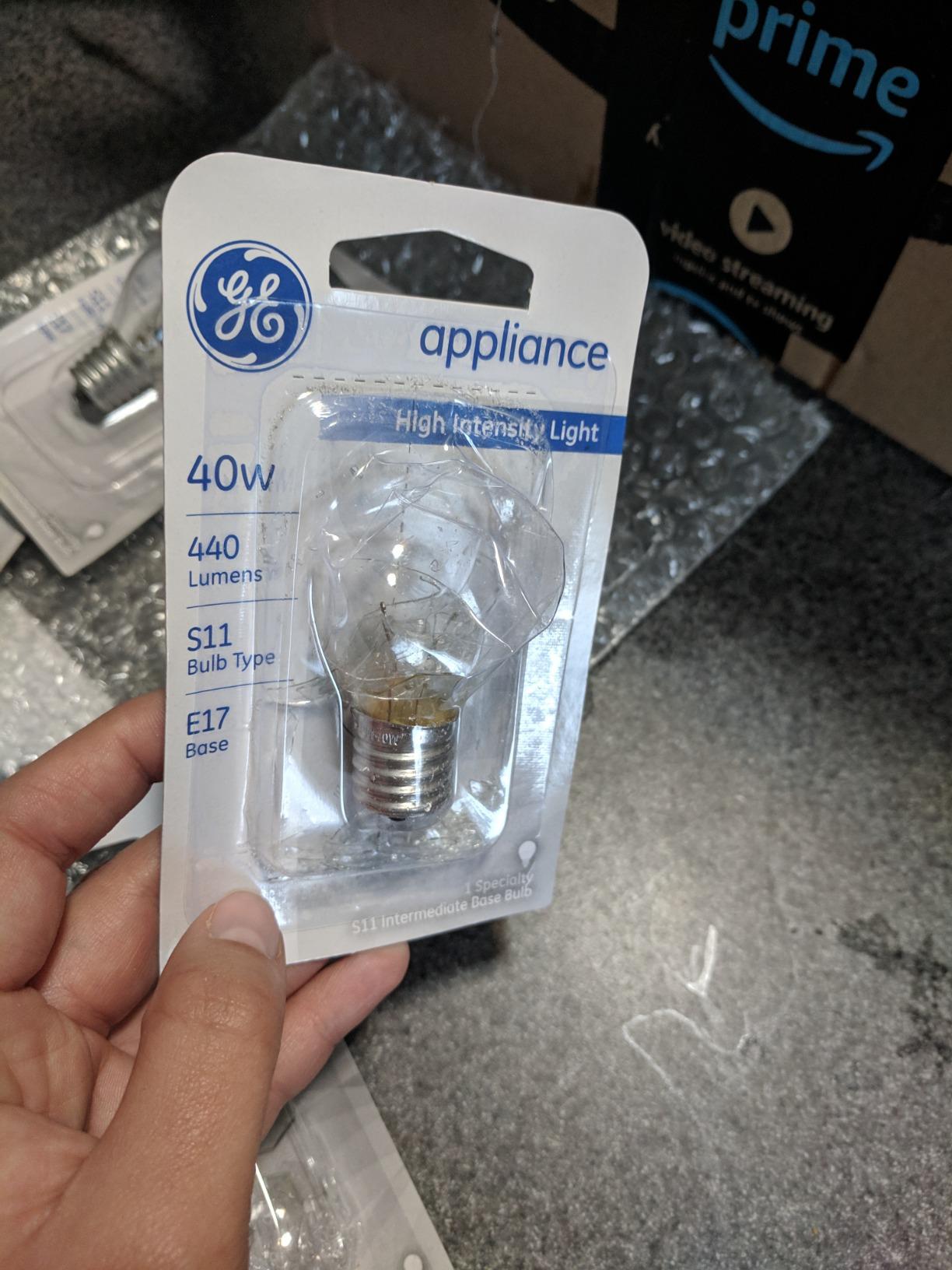 GE Lighting 35156 40Watt High Intensity Appliance Light S11 1CD Light