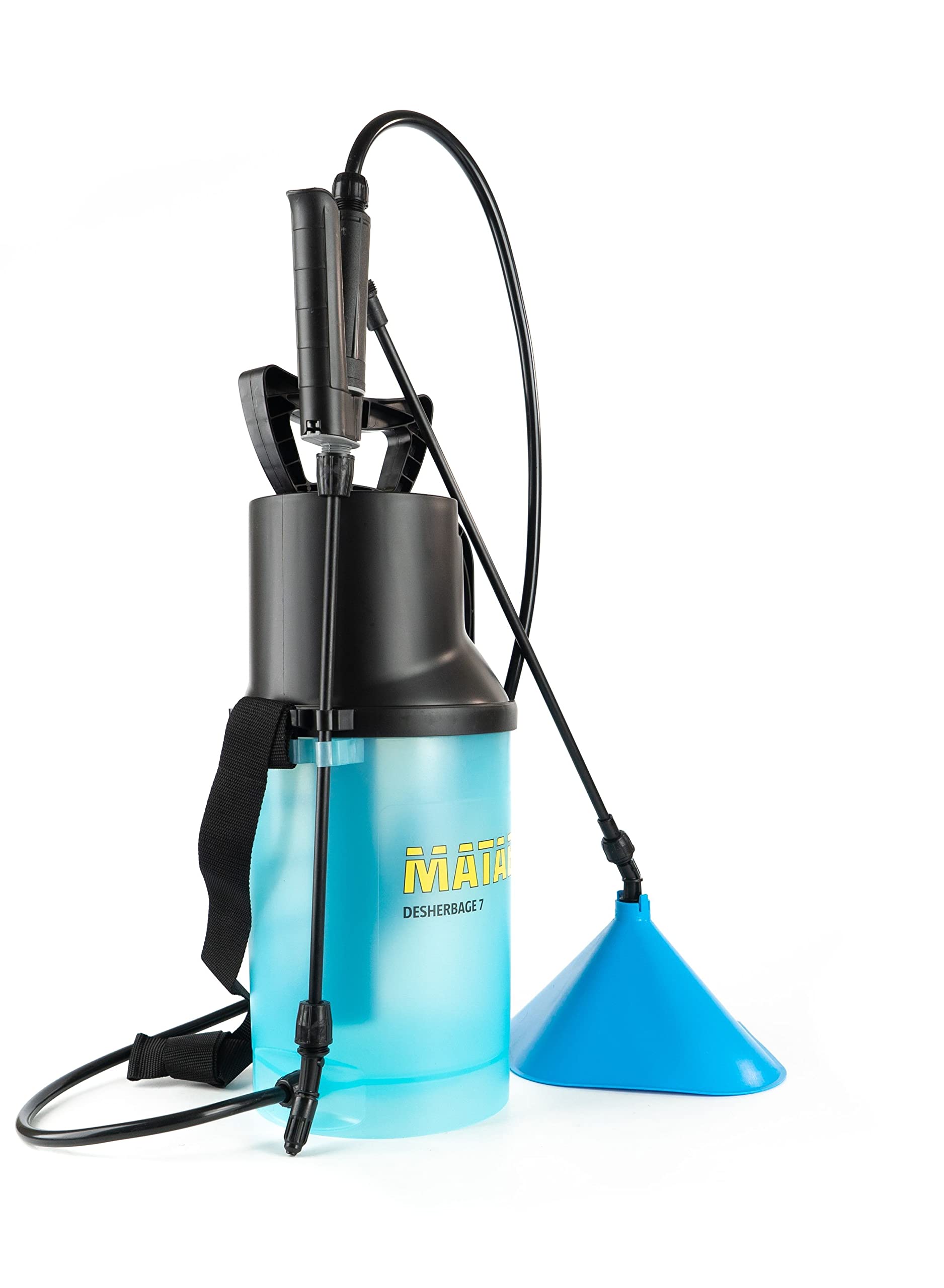 Matabi - Pulverizador Desherbage 7 - Previa Presión - 5 litros - Ideal para Eliminar Hierbas y Maleza en Senderos - Preciso para Jardín y Baldosas- Fabricado en España