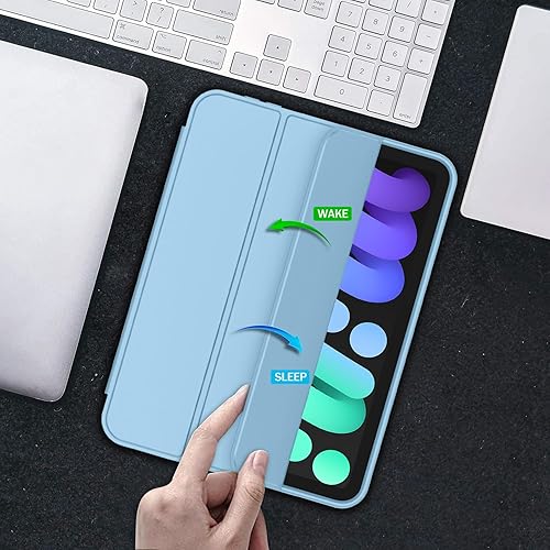 Miniatura 5 de iMieet Funda para iPad mini 7 2024 (A17 Pro), Funda para iPad mini 6 (8.3 pulgadas, modelo 2021), Funda para iPad mini 7ª/6ª generación con soporte