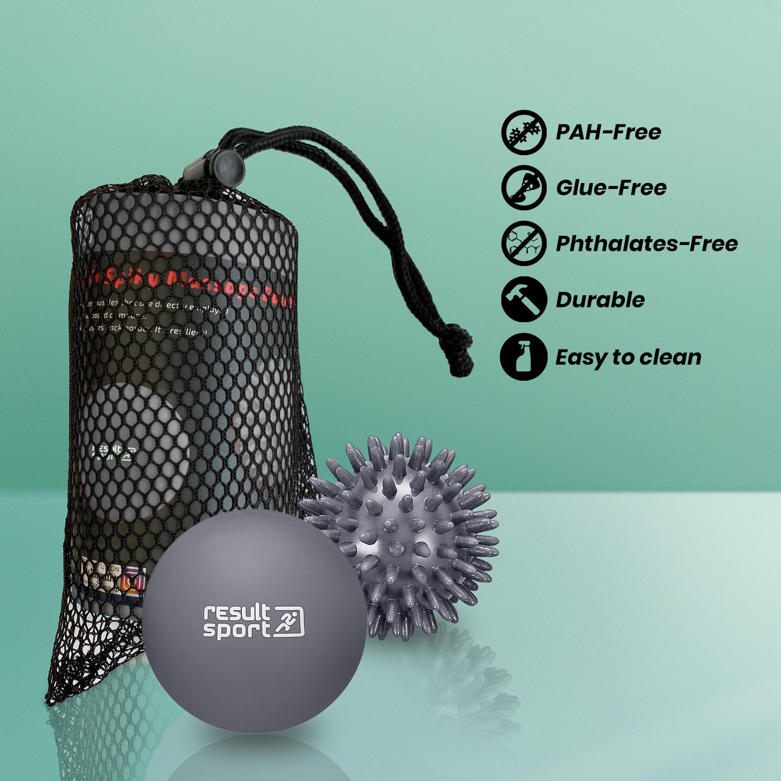 ResultSport Massage Ball, Trigger Point Deep Tissue Massage, Plantar Fasciitis, Rehab Recovery, Stress Reflexology - Image 3