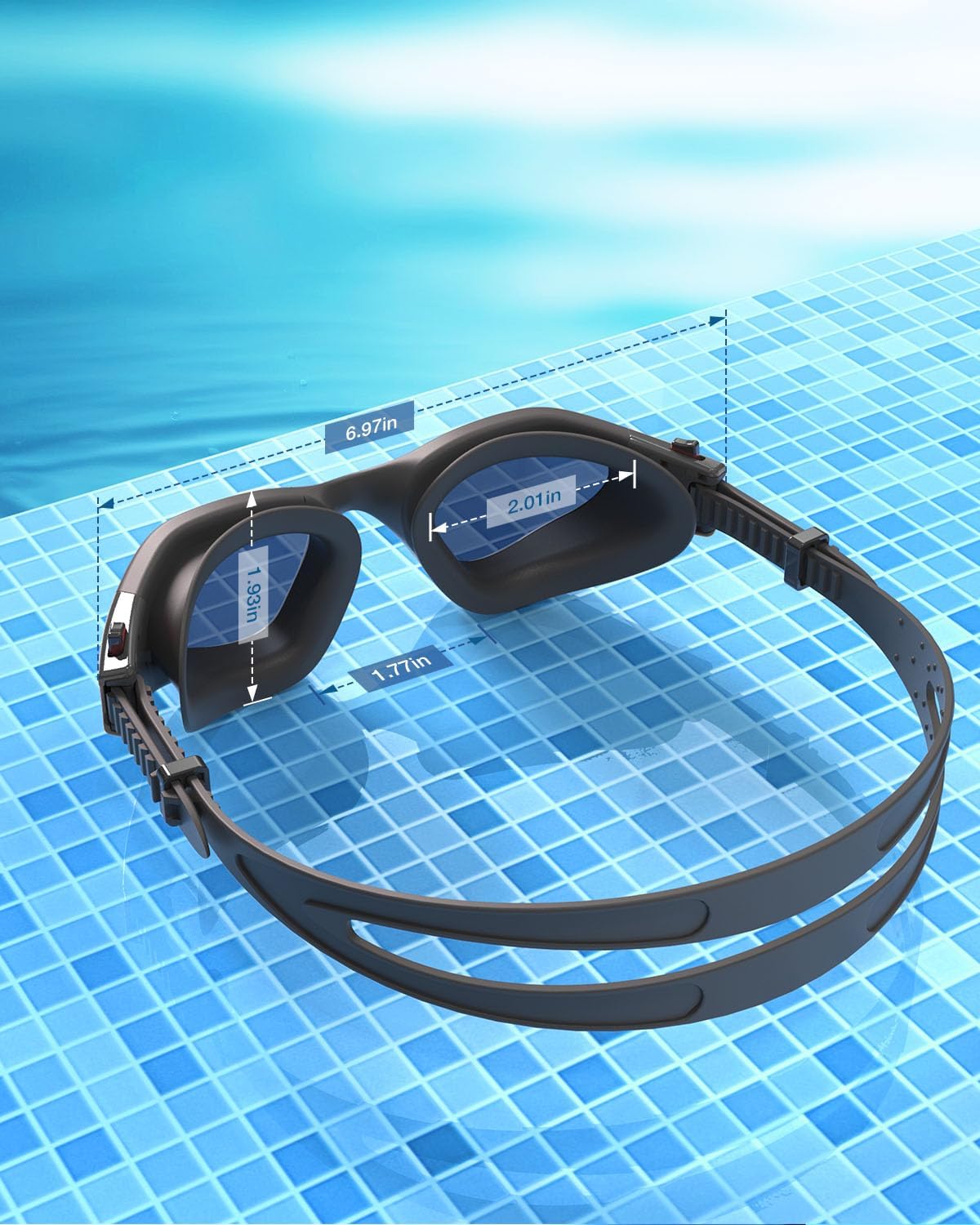 ZIONOR Swim Goggles, G1 SE Swimming Goggles Anti-Fog for Adult Men Women - Image 8