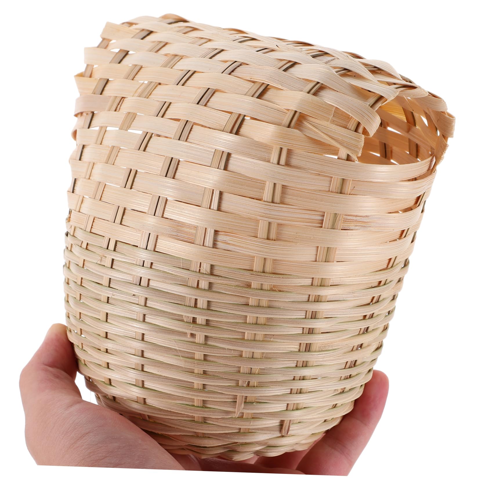 DECHOUS Lot De 5 Cages À Oiseaux Multifonctions en Bambou Tissé À La Main Boîte De Rangement Décorative pour Salon Abat-Jour Nid De Canari Coussin De pour Oiseaux Nid