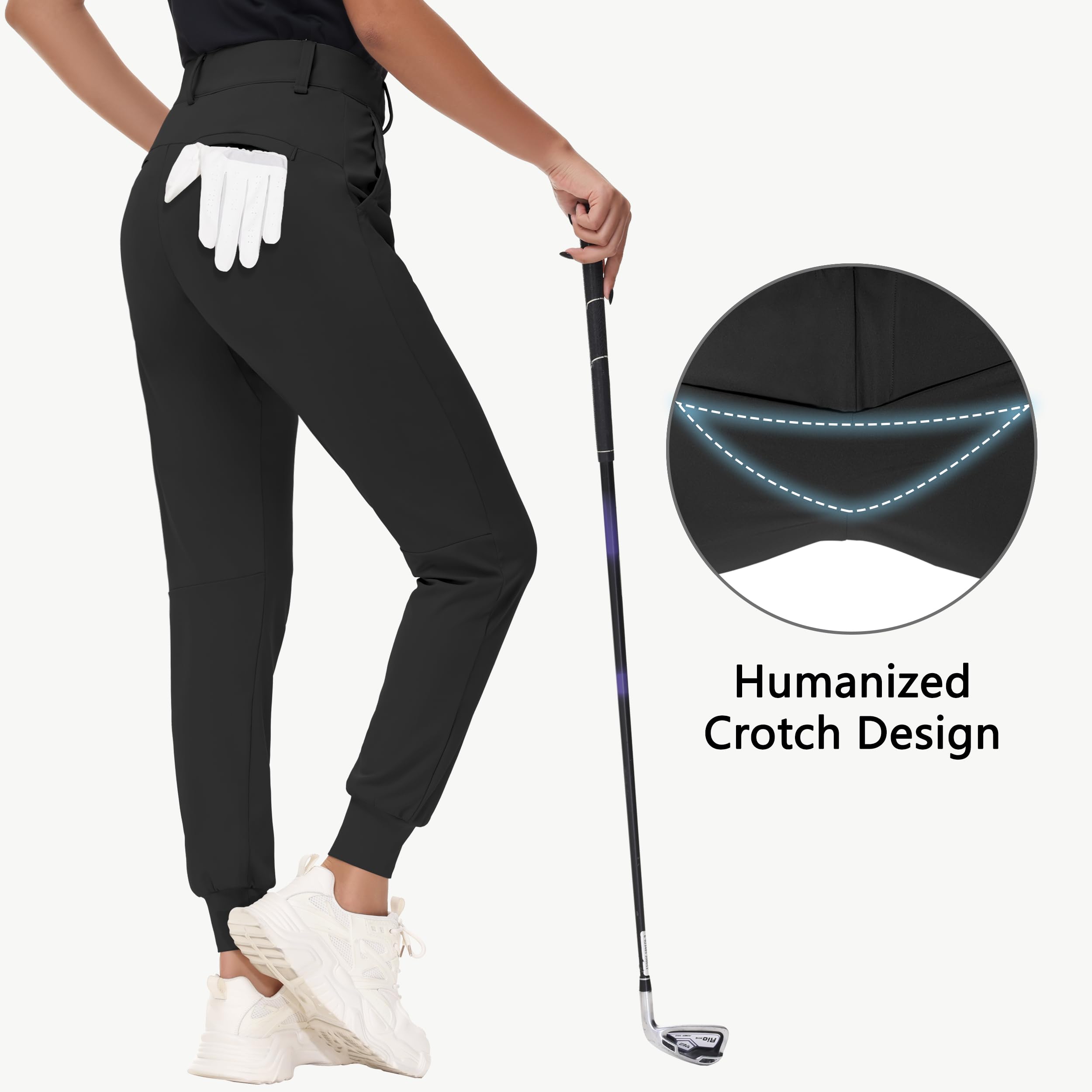 adidas Golf women's Climalite Golf Pants, Navy, 6