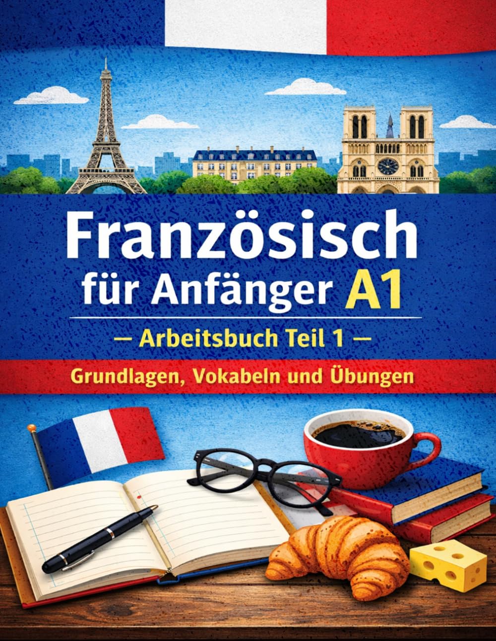 Französisch für Anfänger A1 – Arbeitsbuch Teil 1: Grundlagen, Vokabeln und Übungen