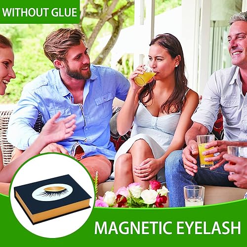 Miniatura 3 de Kit de herramientas de aplicación de pestañas magnéticas pestañas postizas sin delineador de ojos pestañas magnéticas sin necesidad de pegamento
