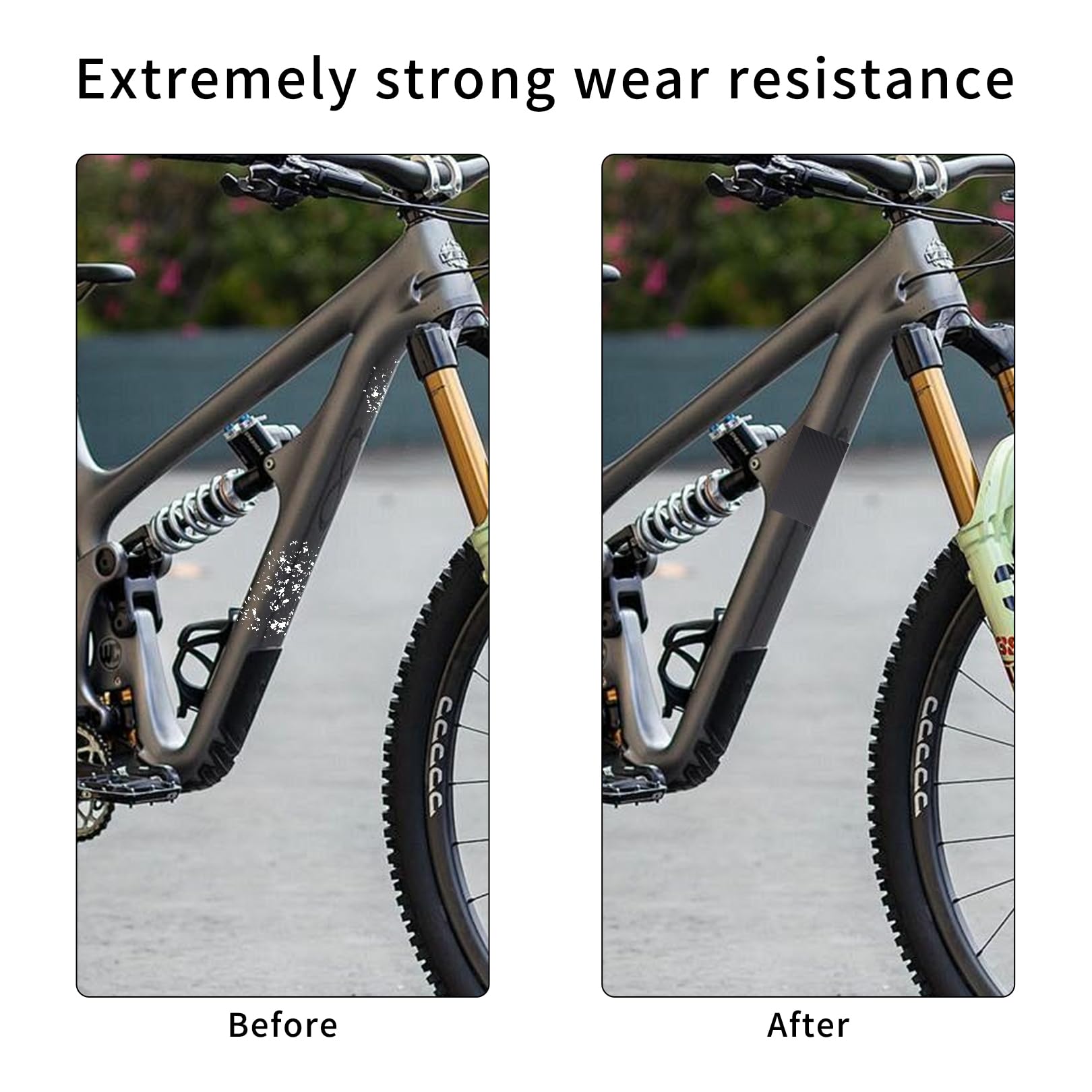 3Stück Fahrrad Aufkleber,Rahmenschutzfolie Mtb,Rahmenschutz Rahmen Carbon,Cube Sticker Ebike,Fahrradrahmen für Kette Kettenschutz,Kettenstrebenschutz Schutzfolie Fahrradträger,Lackschutzfolie Rennrad