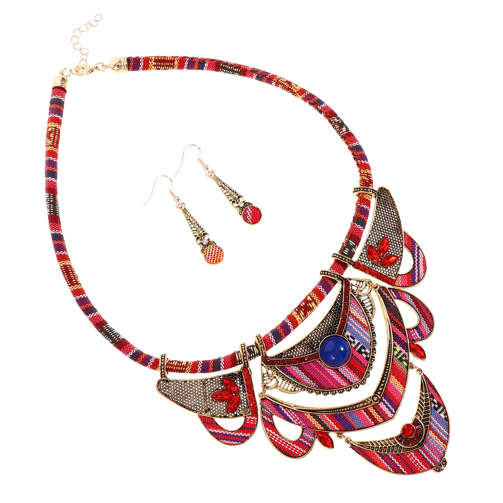 Conjunto de Joyas de Resina Ligeras Antialérgicas Estilo Bohemio 8