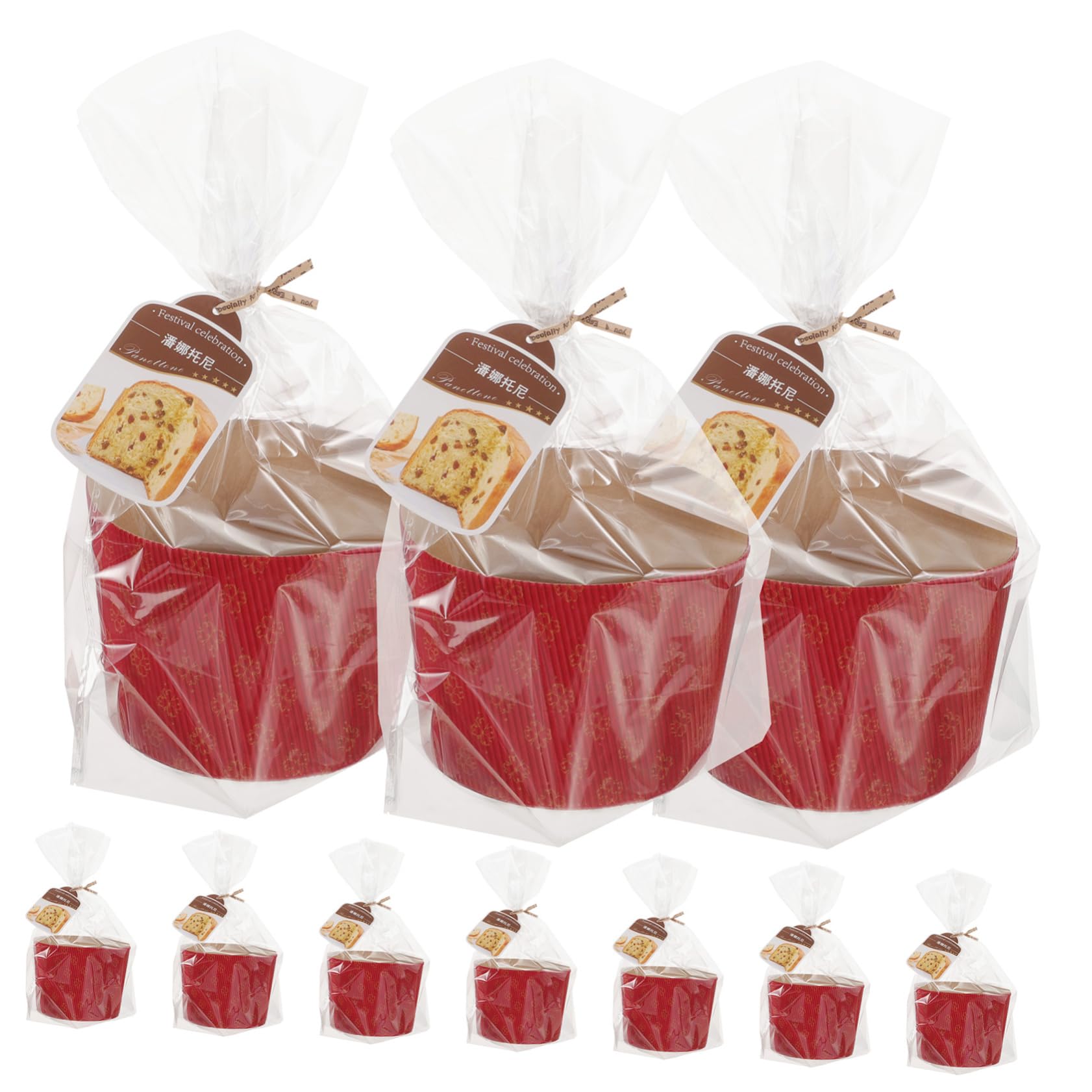 PRETYZOOM 2juegos Para Hornear Envoltorios Resistentes Altas Para Muffins y Postres Para Bodas y Temáticas
