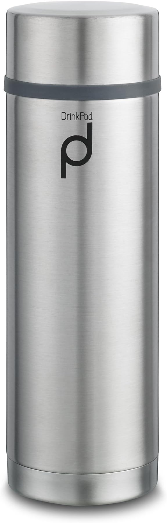 Pioneer Flasks Vacuum Insulated Leak Proof Drinkpod Capsule Flask, Stainless Steel, 21 x 7 x 7 cm