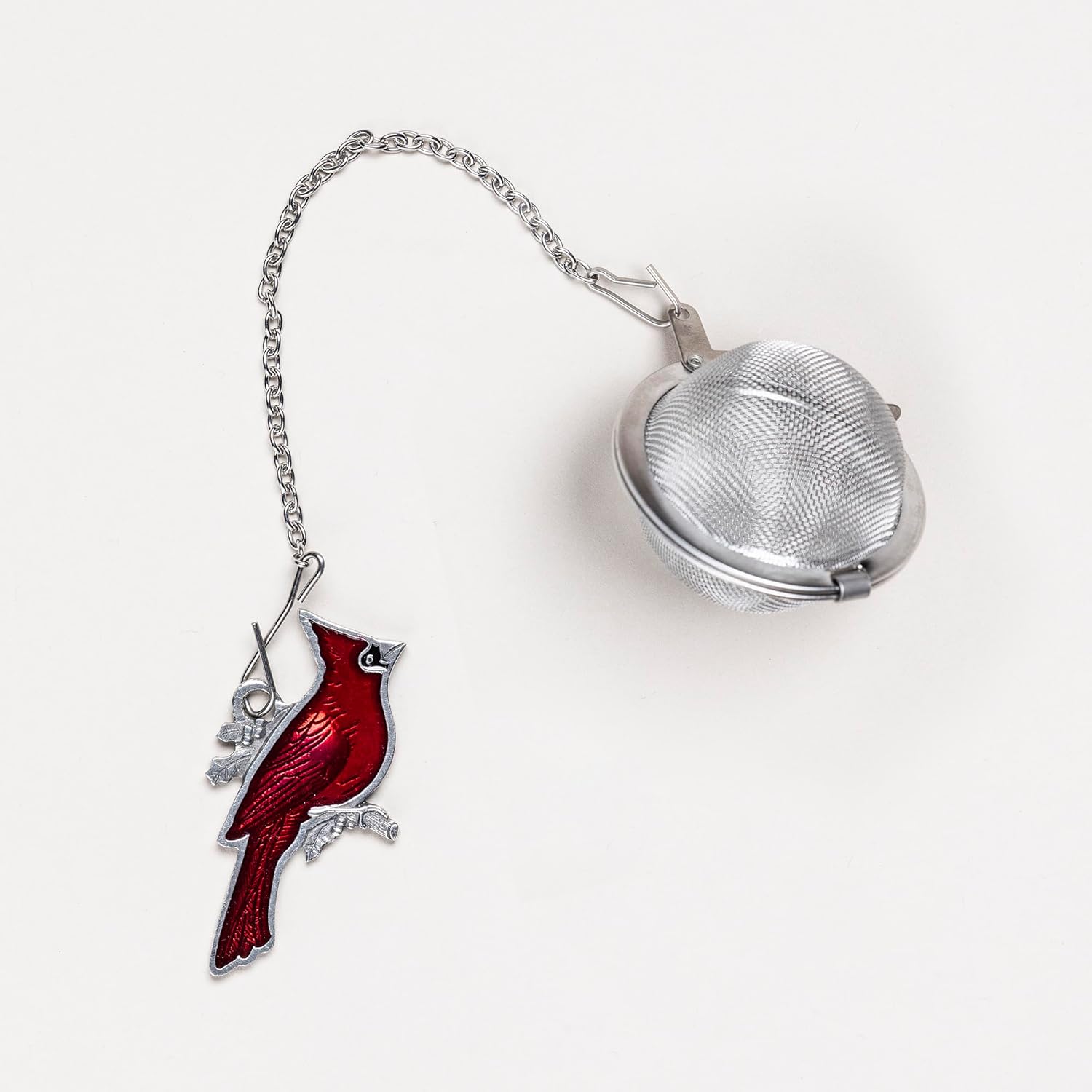 DANFORTH - Cardinal Tea Infuser - Handcrafted Pewter - Charm Made In USA