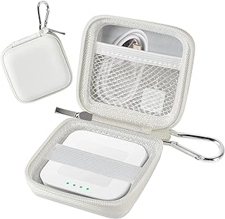 Chip Card Reader Scanner Case, Hard Carrying Bag Holder Fits Square A-SKU-0485 Contactless and Chip Reader with USB Charge Cable for EMV Chip Cards/Apple Pay/Android Pay/More - White by COMECASE