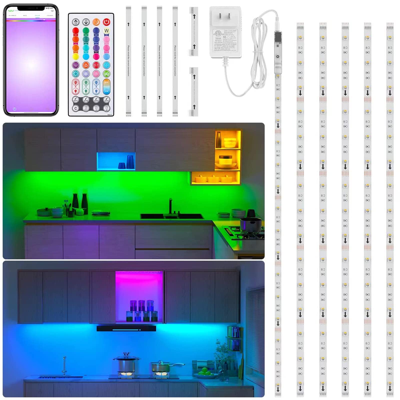 LED Cabinet Light Installation Kit With Remote Control For Bookcase Wall Cabinet | Australia - View #5