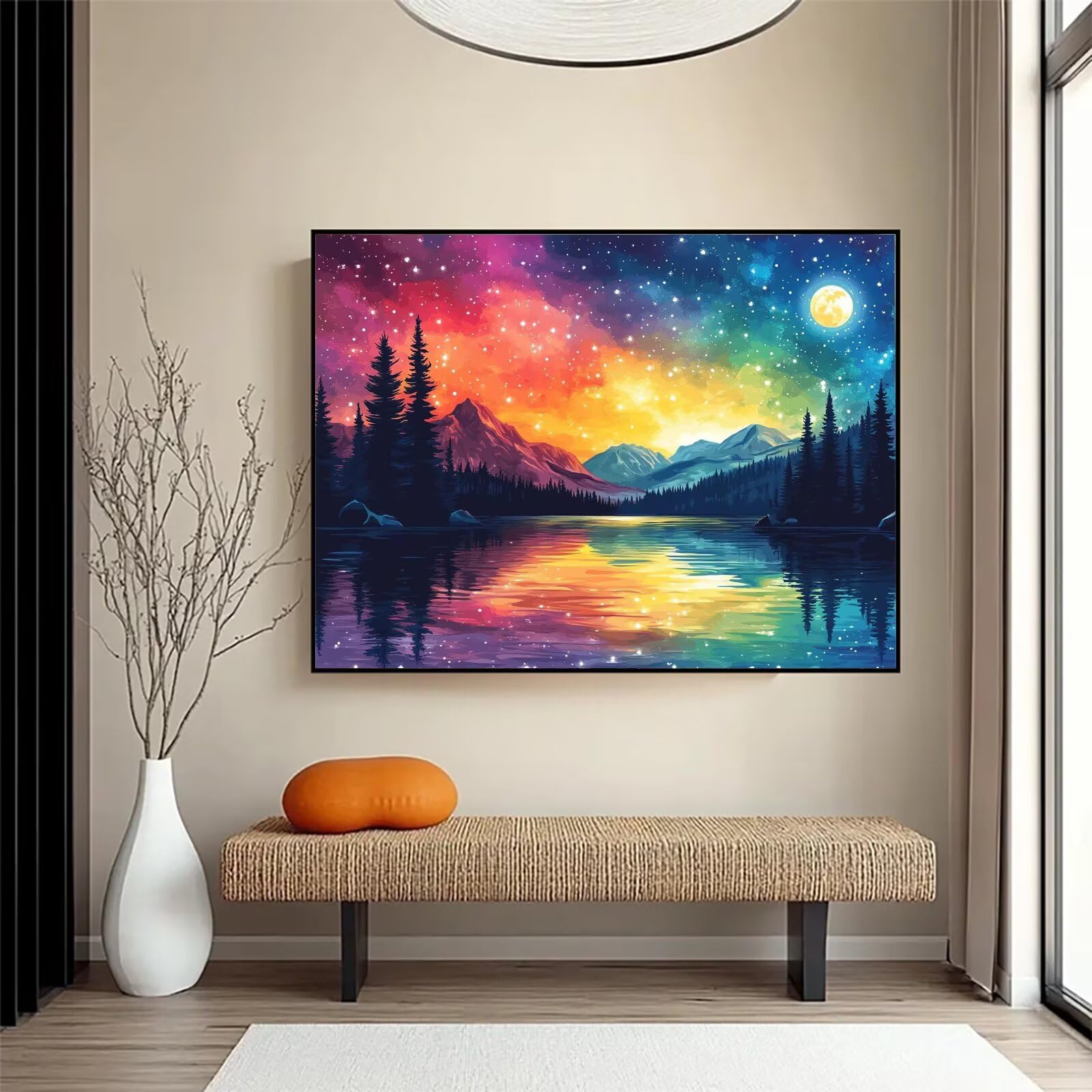 Diamond Painting Aurora, 5D Diamond Painting Erwachsene 70x90cm qw1-671