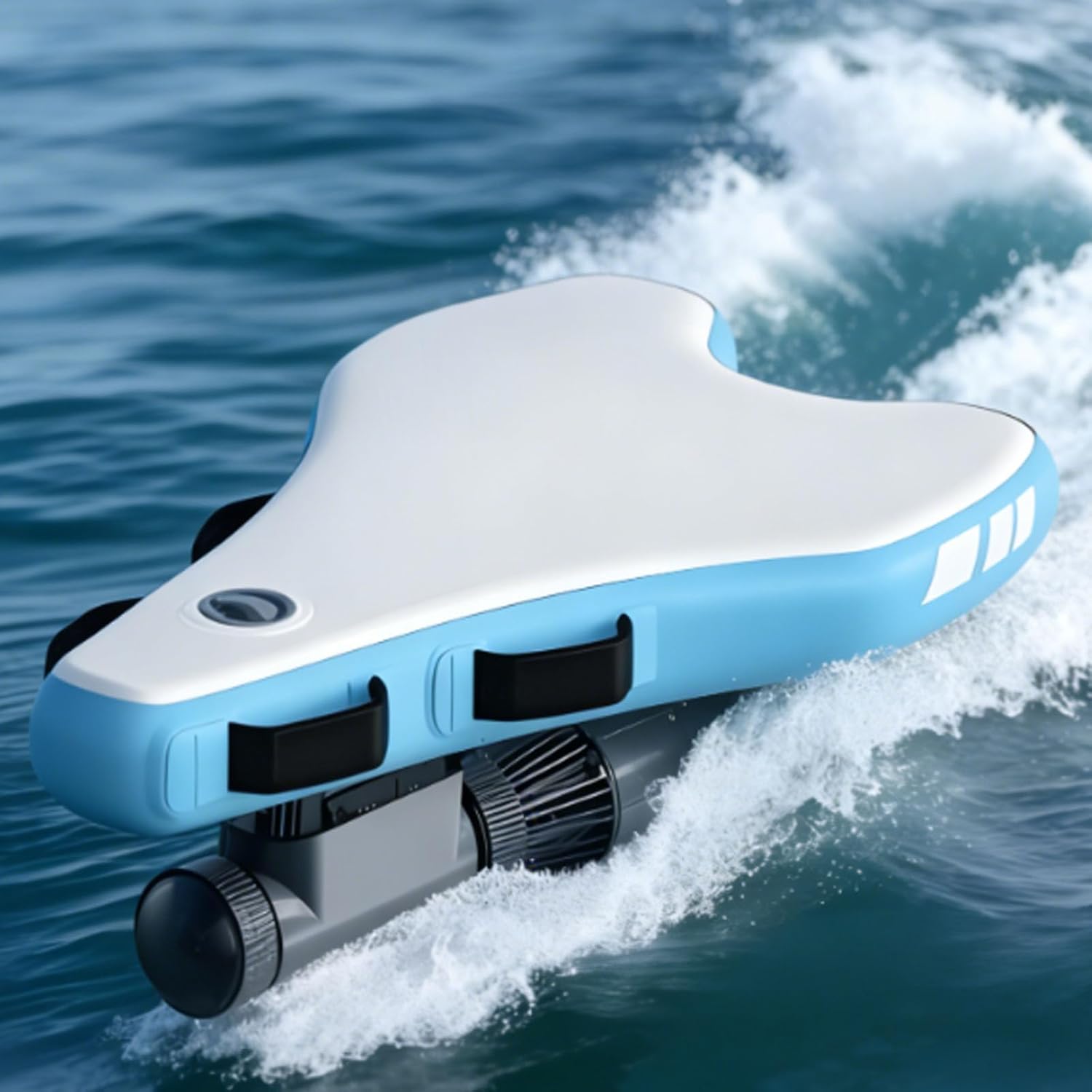 2026 Electric Surfboard W/Scooter,2-in-1 Inflatable Paddleboard/Bodyboard + Underwater Sup Motor, 3-9km/H,10-Speed,40-130min Battery,40m Diving Depth,253lbs Capacity Jetboard