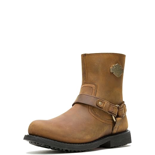 Harley-Davidson Men's Scout Harness Motorcycle Boot, Brown, 10.5 M US