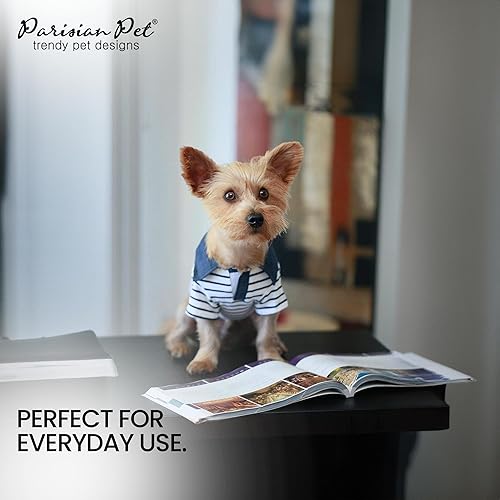 Miniatura 4 de Parisian Pet Ropa para perros Ropa para gatos, trajes de camisa de ancla y pañuelo, M