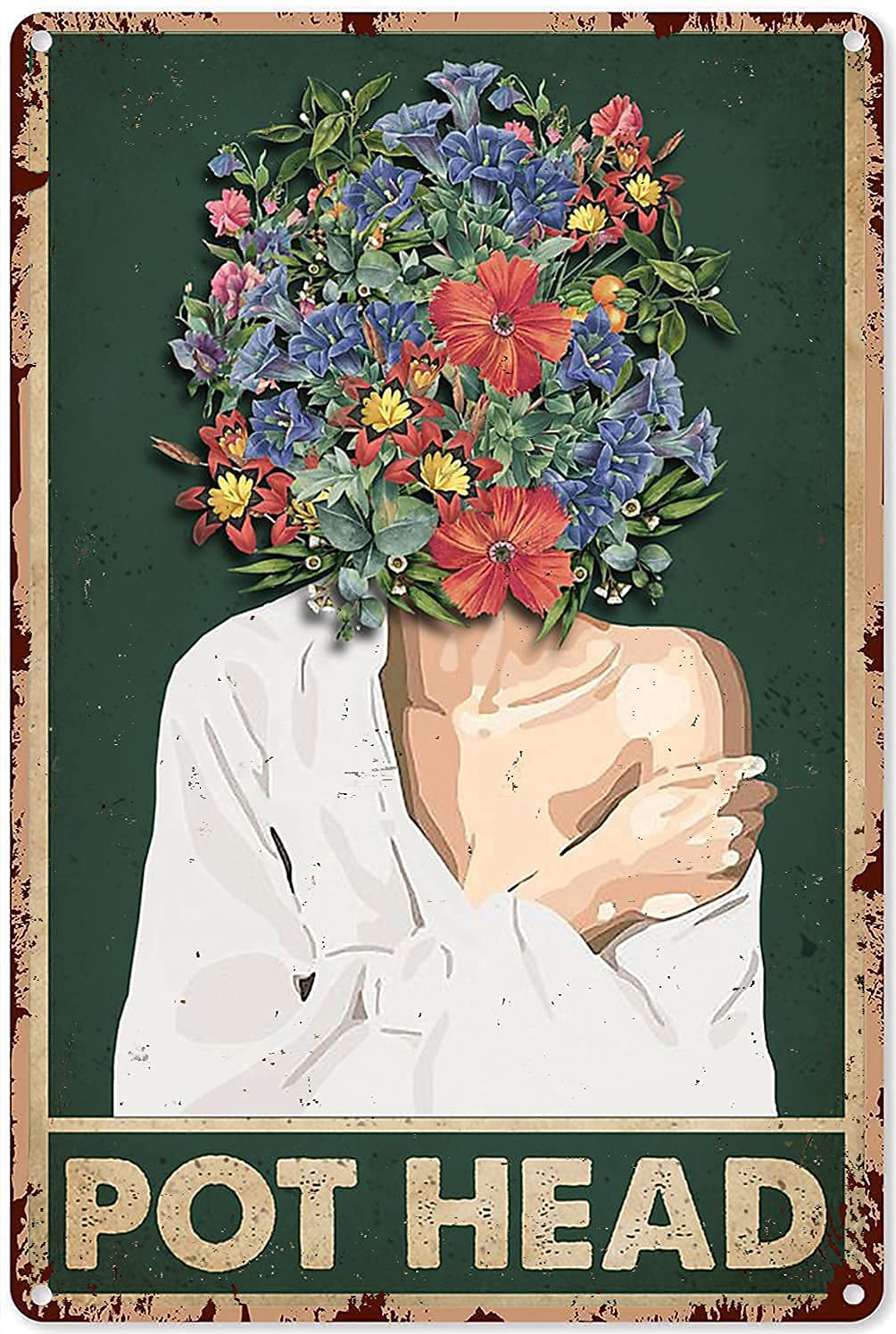 Targa Decorativa In Metallo Curva 20x30cm - Per Cucina, Giardino O Regalo