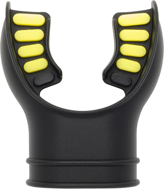 CRESSI Mouthpiece for Regulator, Black/Yellow