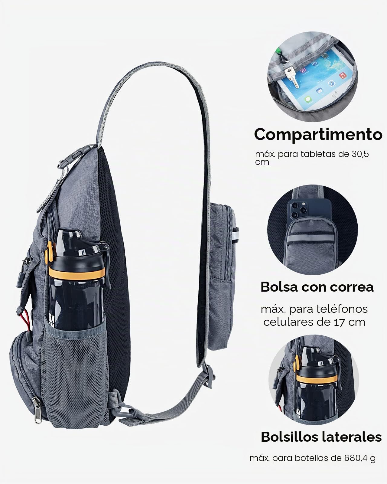 Waterfly Mochila Cruzada Plegable Pequeña Bolso de Hombro para Senderismo Viajes