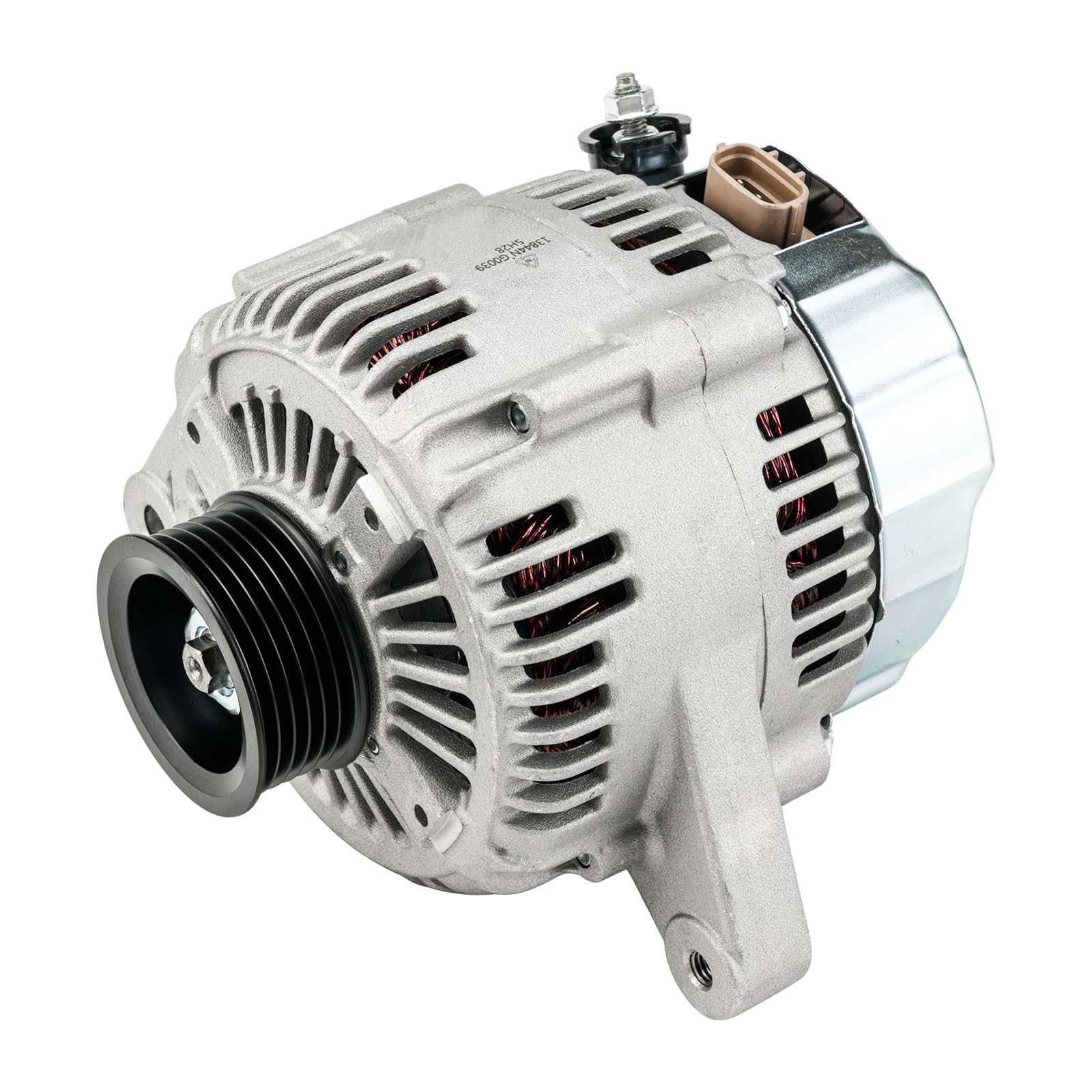 PHILTOP Alternator Compatible With Lexus for 1999-2003 RX300 2001-2003 Highlander 3.0L (100 Amp) 13844N 12V CW 6-Groove Pulley-image-36