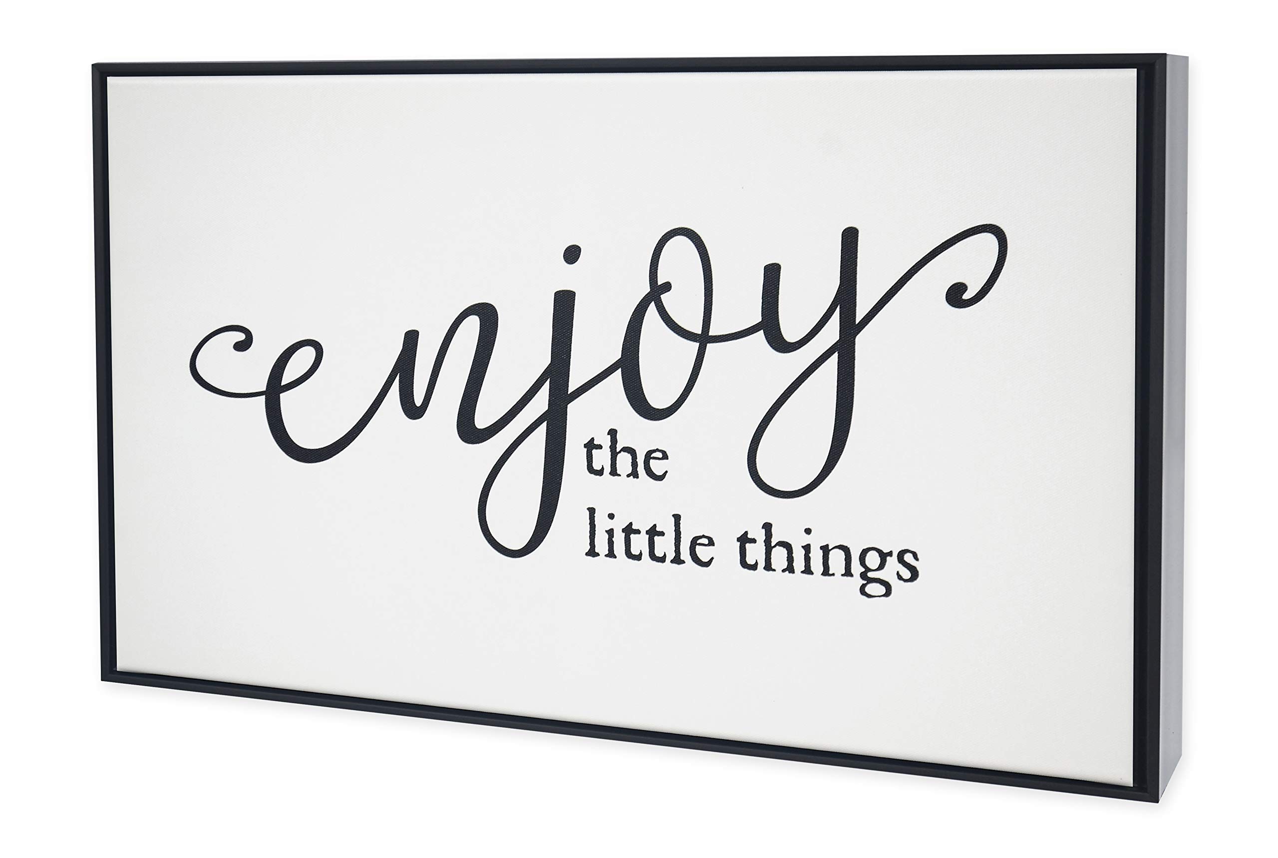 Amazon.com: Homekor Enjoy The Little Things Quote - Framed Wall