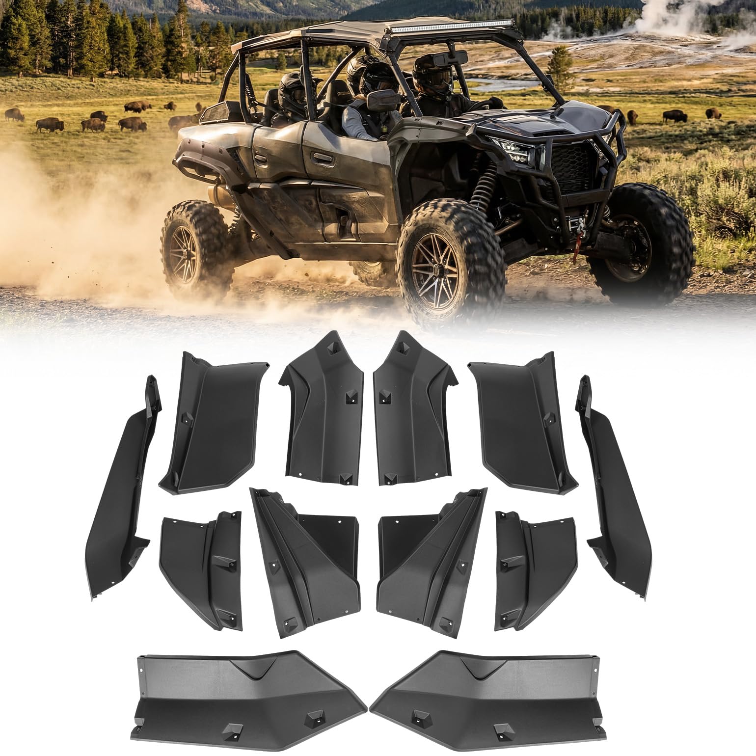 【3月】KeMi Amazon.com: KEMIMOTO Fender Flares Compatible with Kawasaki Teryx
