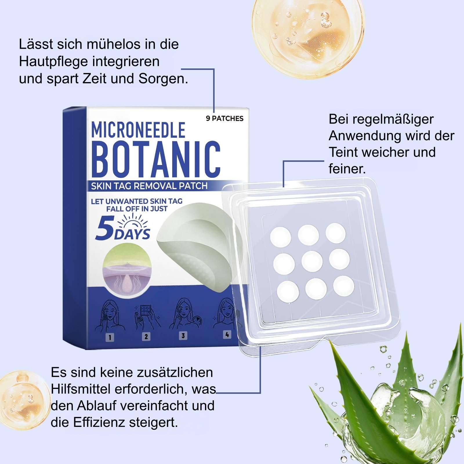 Nekiss Mikronadeln Pflaster,ultradünn, verborgen,gegen Hautunreinheiten & Hautanhängsel