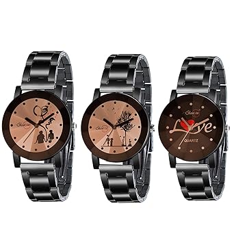 Shunya Formal Analogue Girls Watch(Multicolour Dial Womens Standard Colored Strap)(Combo Pack -03)-551-550-546