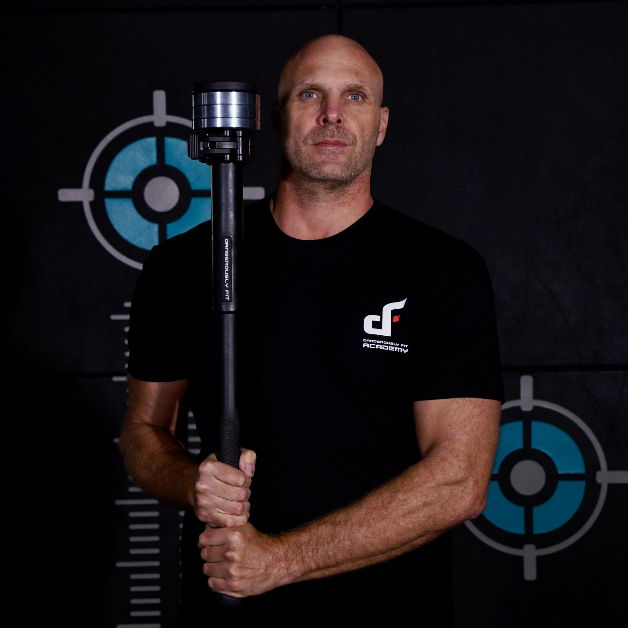 Maverick Torque Pro – verstellbarer langer Stahlschläger – kurzer Streitkolben – gummierte Schlägerglocke – Krafttrainingsgerät für Ganzkörpertraining, Heim- und Fitness-Studio