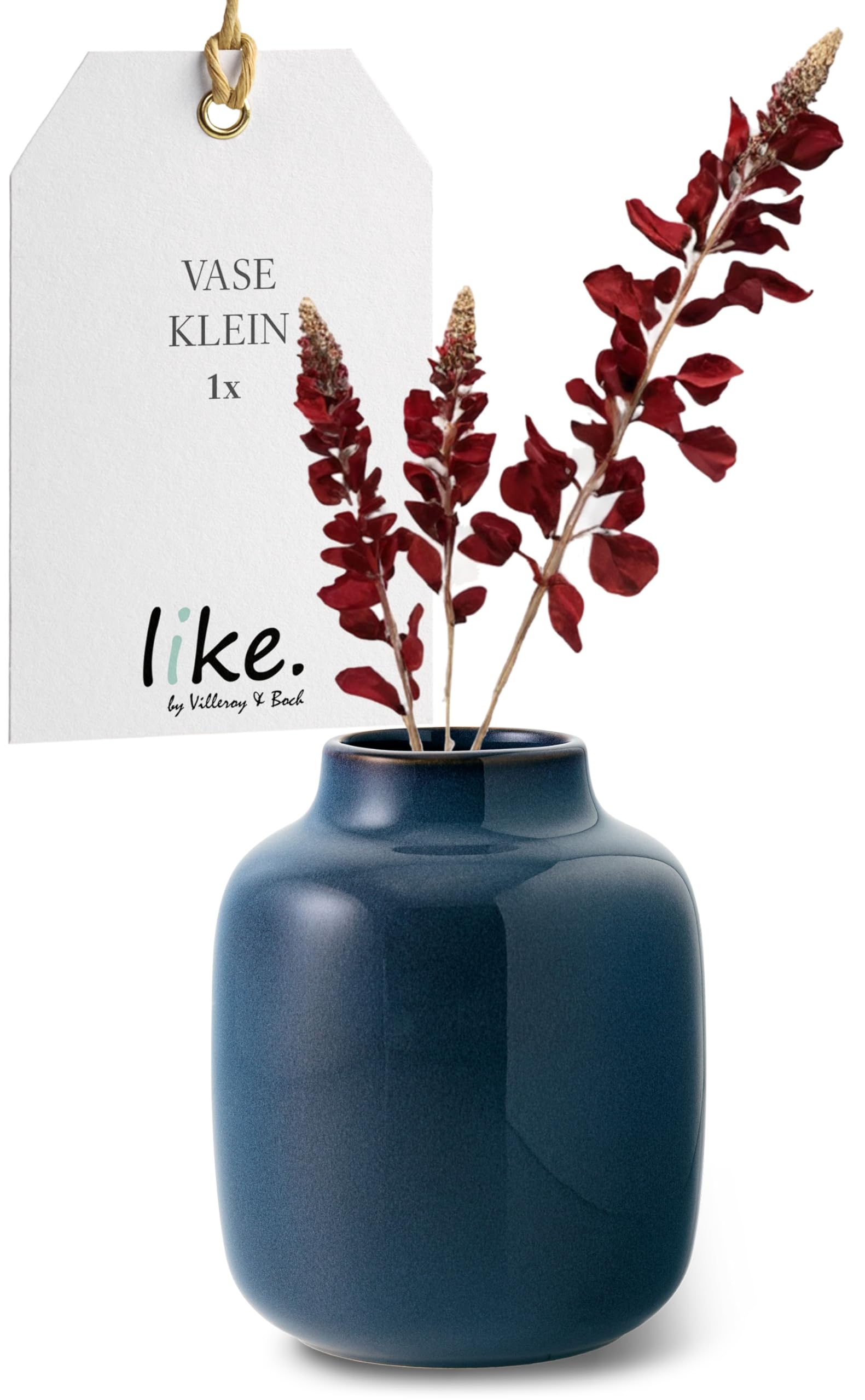 like. by Villeroy & Boch 10-4286-5091 Vase, Stoneware, Blue