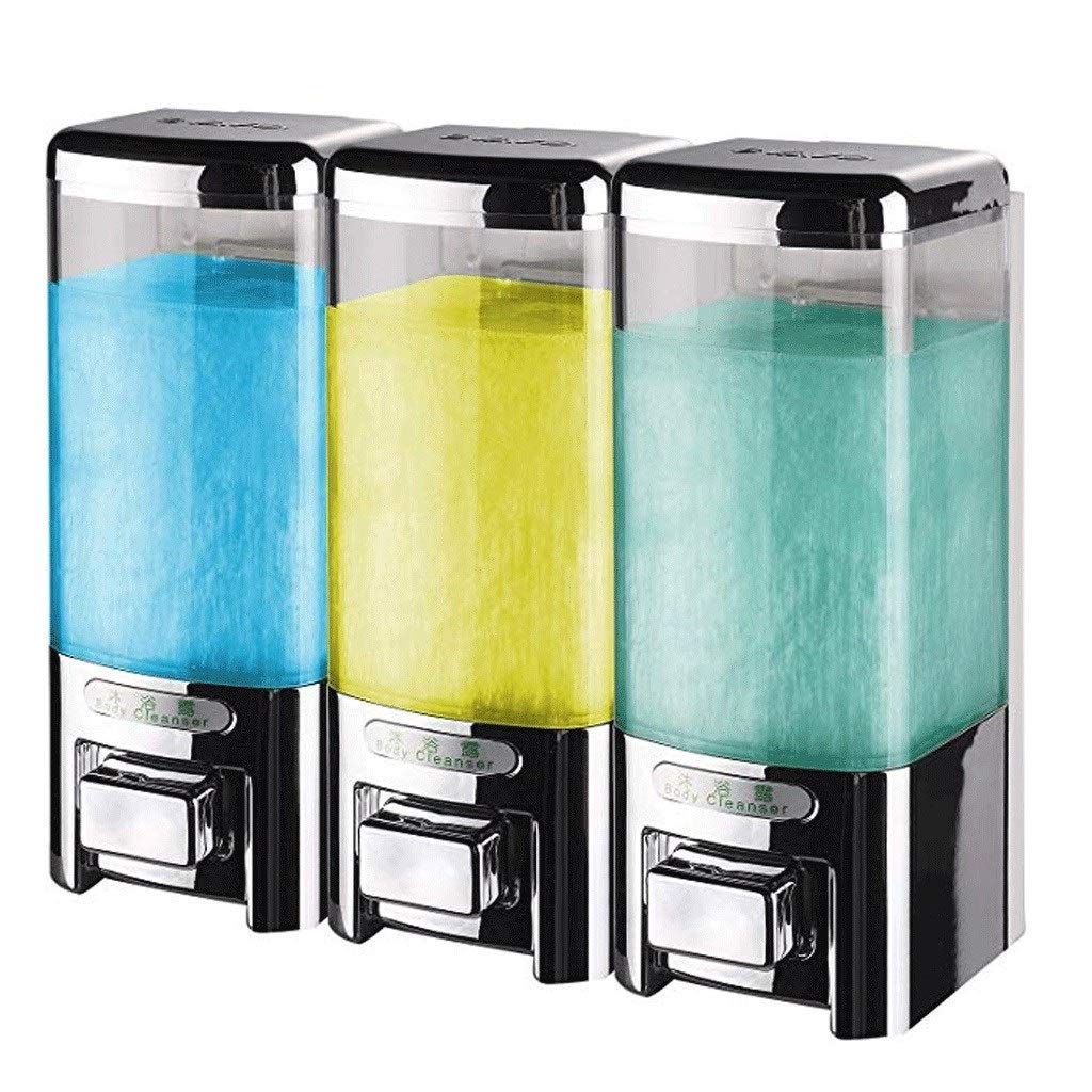 Seifenspender, Seifenspender, manuelle Badezimmer-Hotel-Wand-Duschgel-Shampoo-Lotion-Flaschenpumpe, Chrom-Seifenpumpe (Größe: 1500 ml)(Size:1500ml)