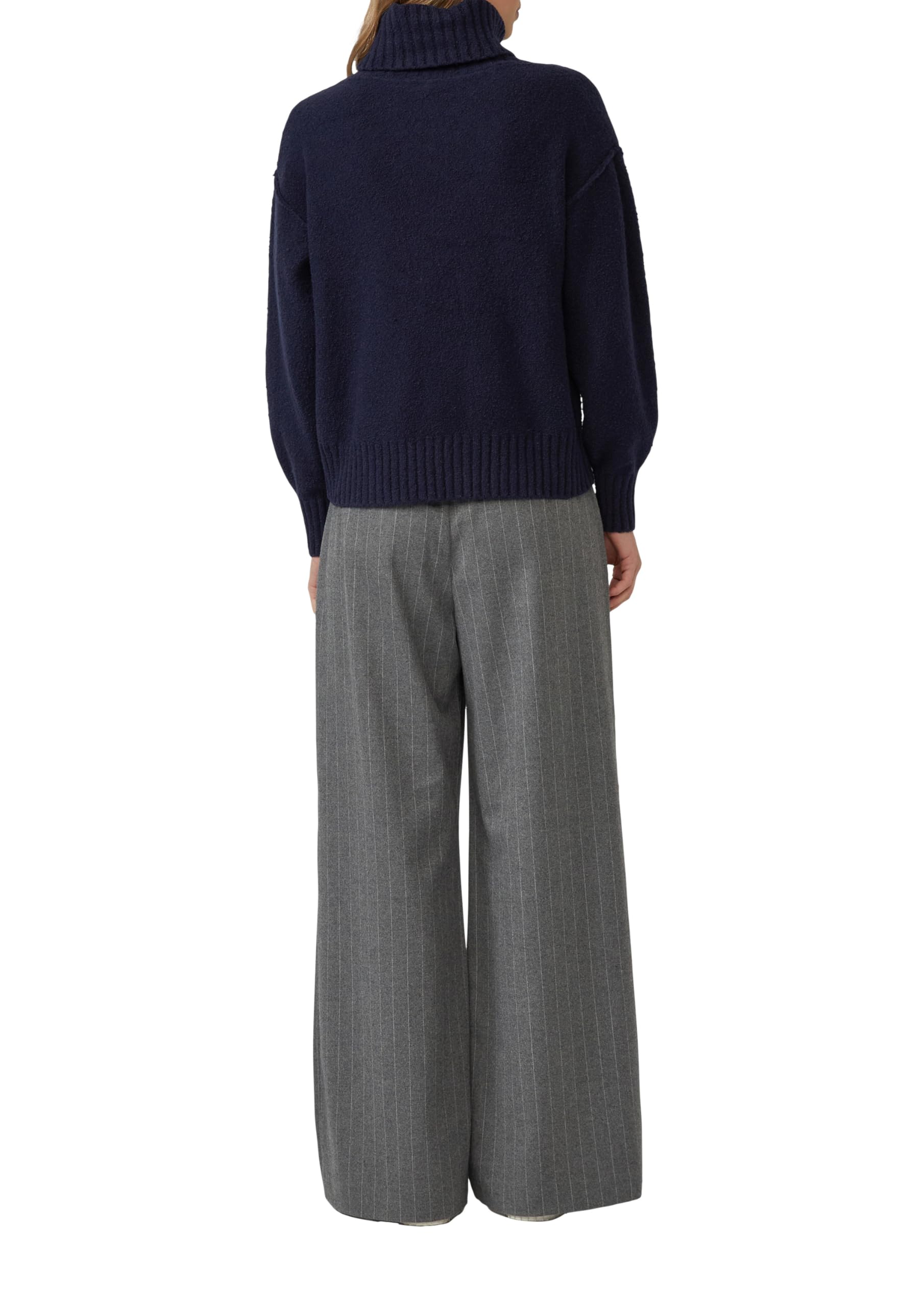 s.Oliver Kuscheliger Strickpullover mit breitem Rollkragen