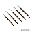 BOOSTEADY 5 Pcs Phosphor Bristle Bronze Bore Gun Cleaning Brush for Pistol Shotgun with 50 Professional Square Patches Multi-Caliber