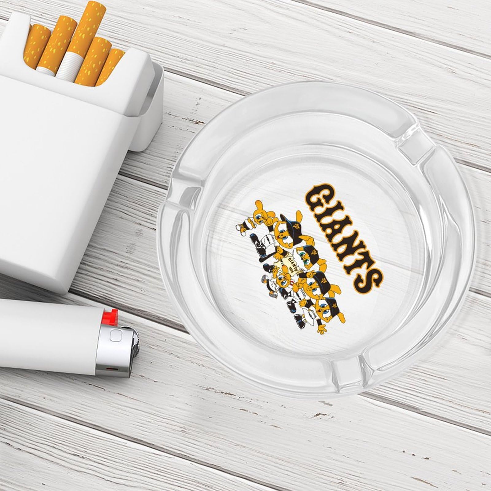 Amazon.co.jp: 灰皿 読売ジャイアンツ ガラス灰皿 たばこ灰皿