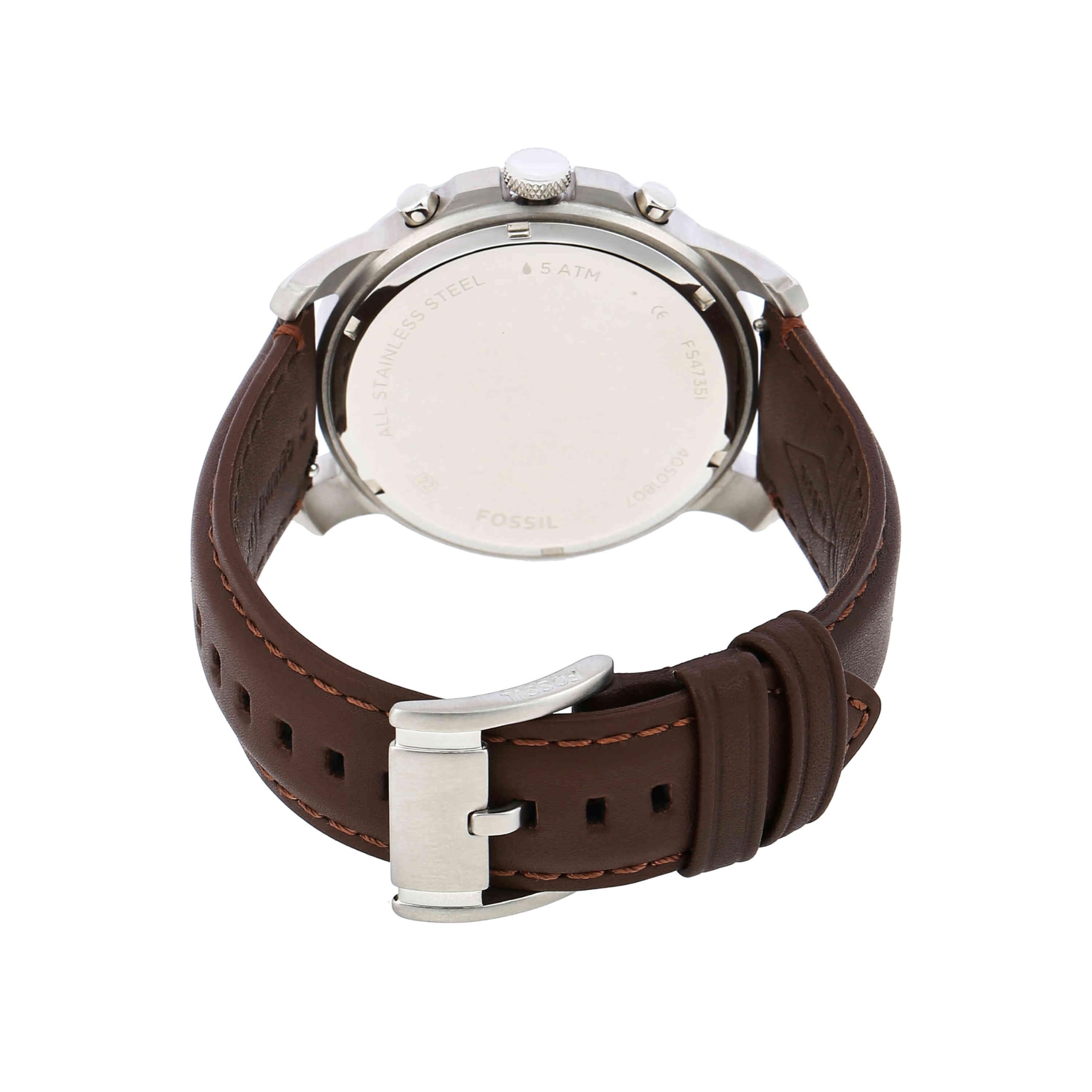 Fossil Grant orologio da uomo, movimento cronografo al quarzo, con bracciale in acciaio o cinturino in pelle