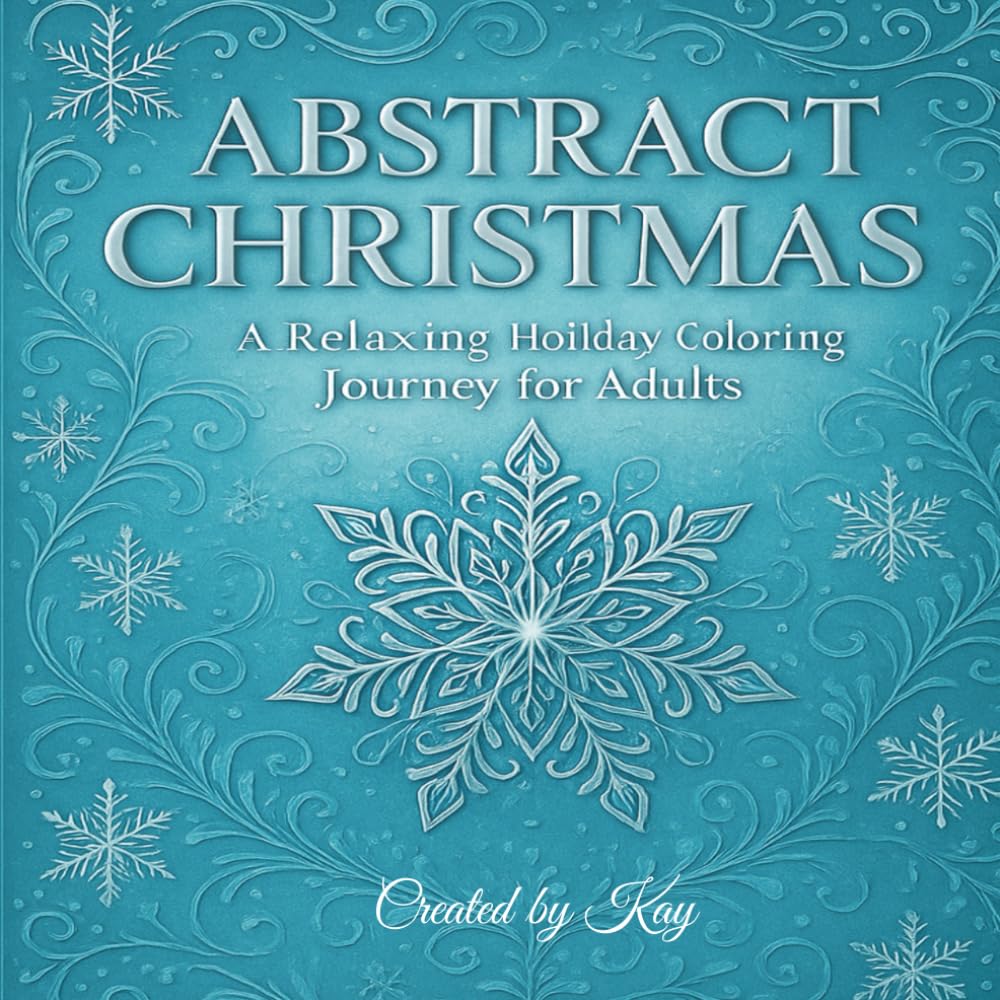 Abstract Christmas: Adult Colouring Book