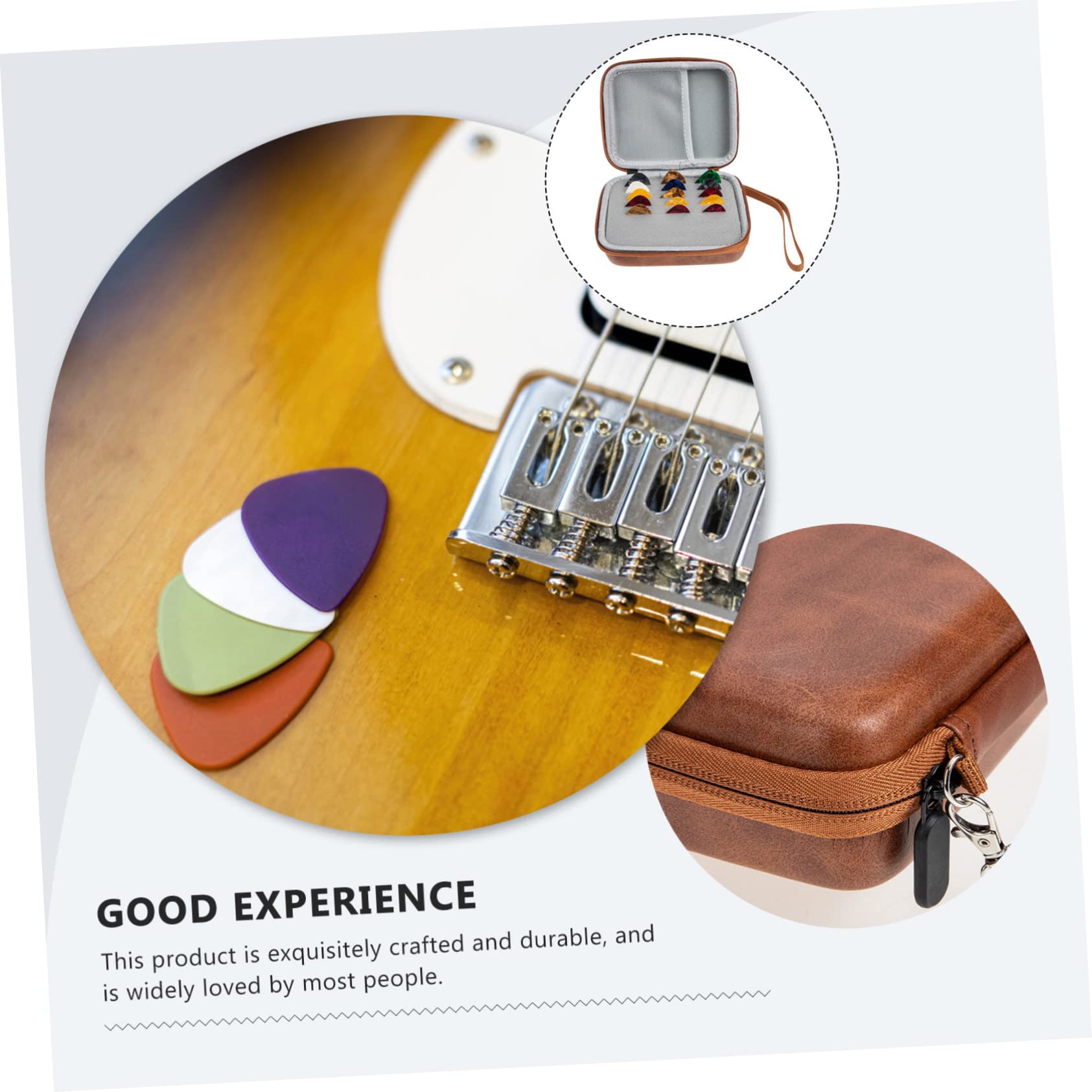 SUPVOX 3sets Plettri Per Chitarra Con Portatile Plettri Duraturi Chitarra Ed Elettrica Colori Casual Facili Usare e