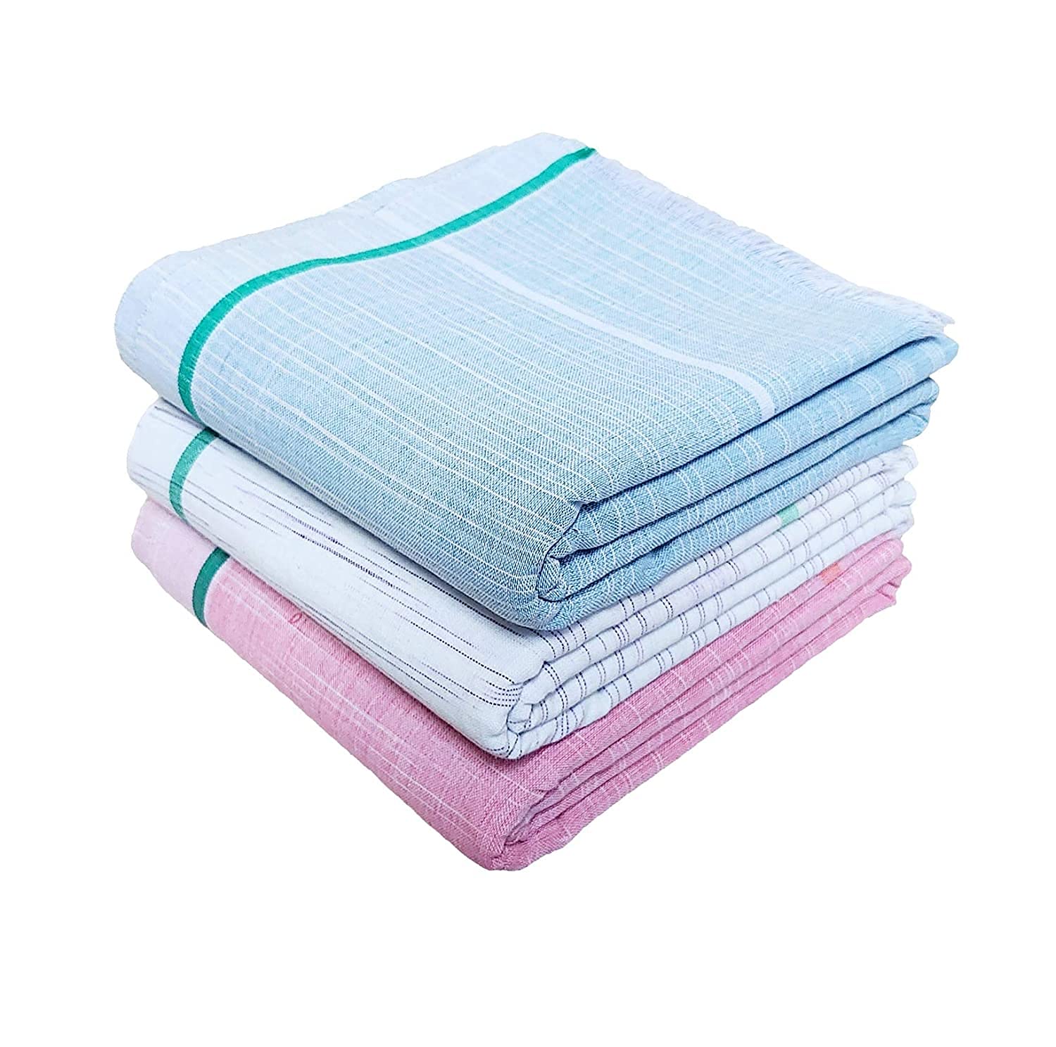 PPS Textiles Pps Cotton Gamcha/Bath Towel Set, Plain And Checkered Design, Pack Of 3, 200 TC (B09884X7NG) Amazon Price History, Amazon Price Tracker