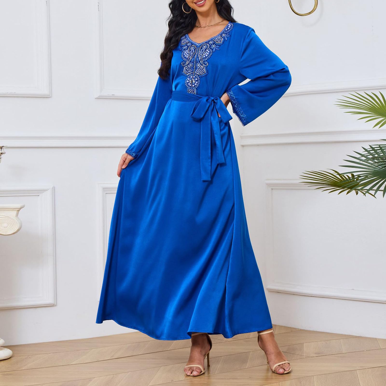 Muslim Roben Frauen Muslimische Einfarbig Kleid Zweiteiliger Damen Islamische Ramadan Kleidung Lose Abaya Mode Maxikleid Moschee Fledermaus Gebetskleidung