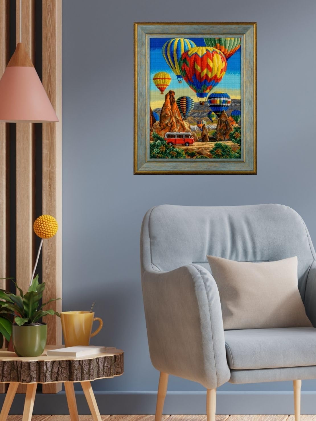 RIOLIS - Festival in Cappadocia 2021, Cross Stitch Kits 11¾" x 15¾", Cross Stitch Kits for Beginners & Advanced, Crossstitching Kit Adult, Embroidery Counted Stitching Kit