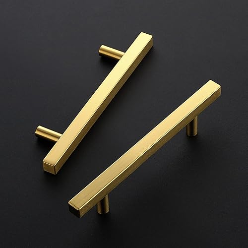 Miniatura 2 de Ravinte Paquete de 30 manijas doradas de latón cepillado de 3-34 pulgadas, herrajes dorados para armarios de cocina, 6 pulgadas de longitud total