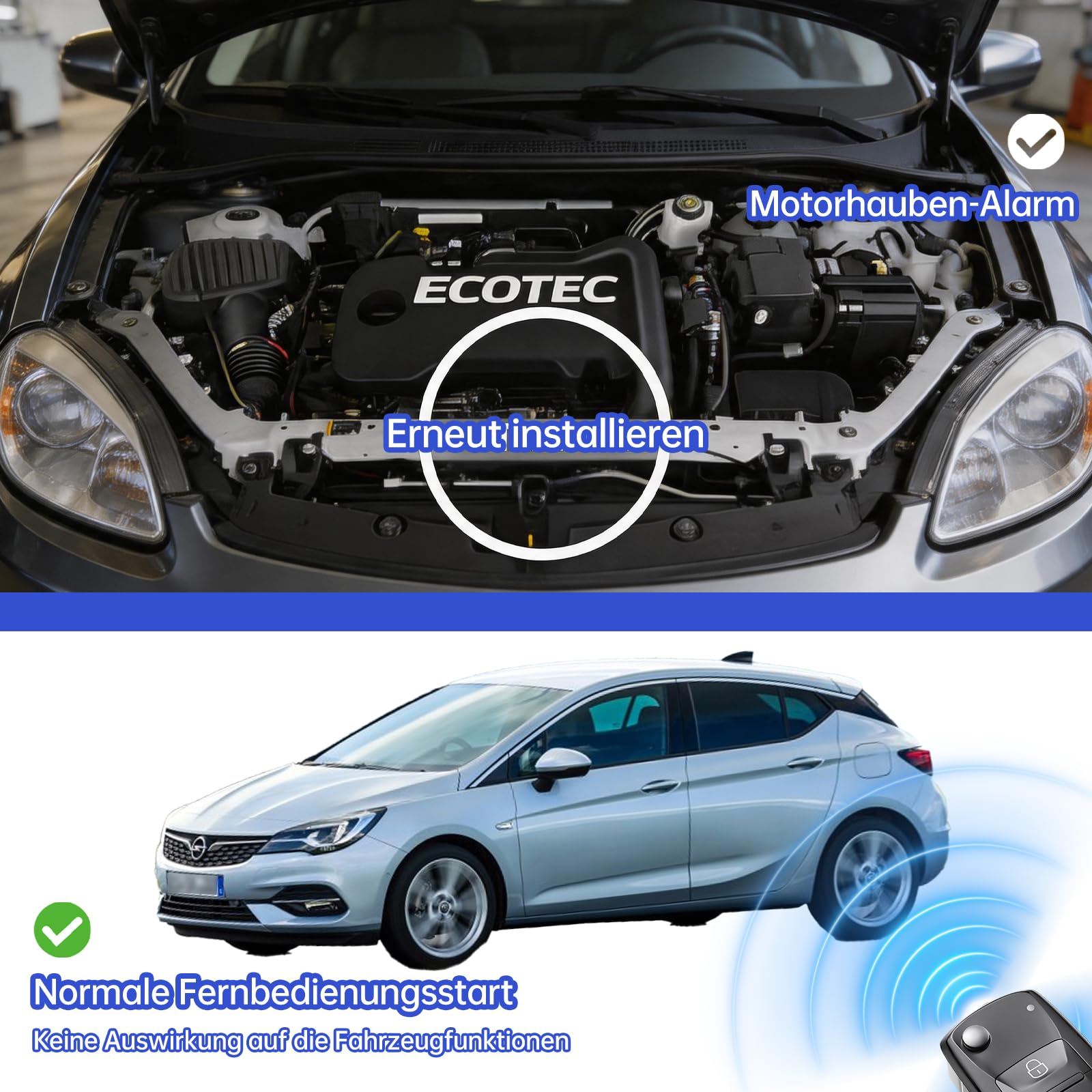 Start-Stop Deaktivierung Kabel | Plug & Play ohne Programmierung, kompatibel mit Opel Astra K (2019-2021) und Mokka X (2019-2020)