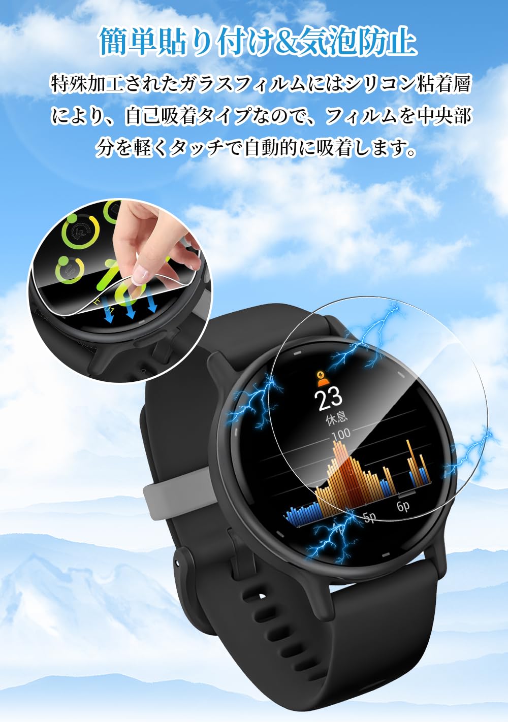 Amazon.co.jp: Maxku GARMIN(ガーミン)vivoactive 5 保護フィルム 